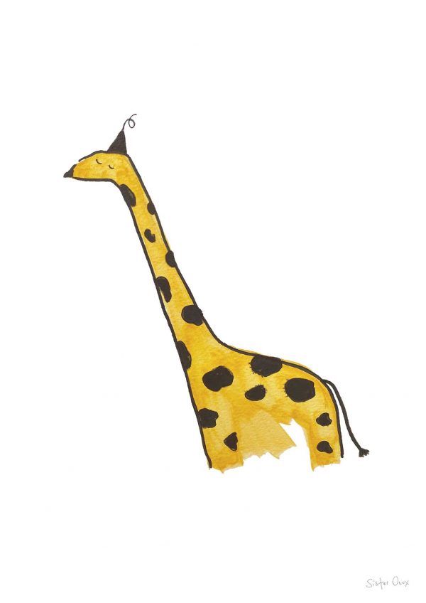 sister deux giraffe print