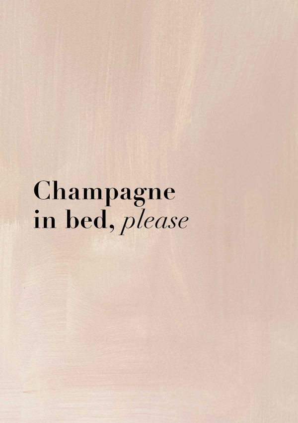 Champage in bed