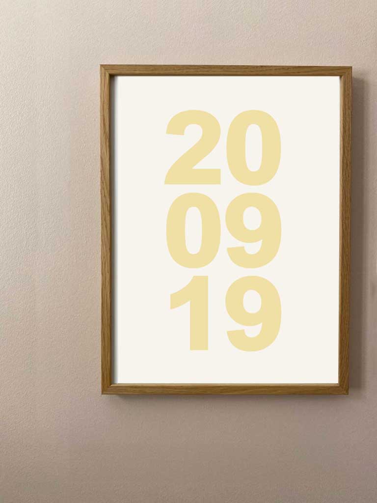 bespoke date print